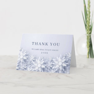 Tarjeta De Agradecimiento Festividades corporativas de los navidades Pine Co