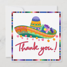 Tarjeta De Agradecimiento Fiesta Baby Shower Gracias Card - Colorful Sombr