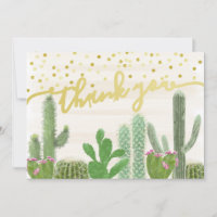 Fiesta Cactus Boho Despedida de Soltera Agradecimi