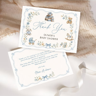 Tarjeta De Agradecimiento Fiesta de Baby Shower Floral de Guardería de Cuent