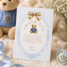 Fiesta de Bebé del Oso de Peluche Polo de Rayas Az