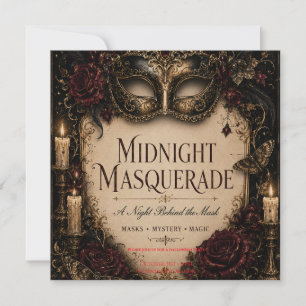 Tarjeta De Agradecimiento Fiesta de Cena de Halloween Gótico Elegante