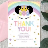 Fiesta de cumpleaños de Afro Puff Unicorn y Rainbo