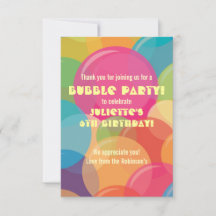 Fiesta de Cumpleaños de Burbujas Coloridas