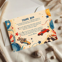 Fiesta de Cumpleaños de Coche de Carreras Retro