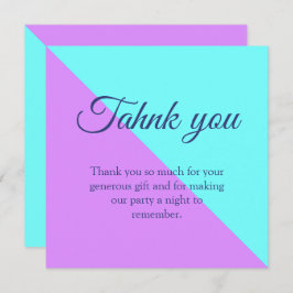 Tarjeta De Agradecimiento Fiesta de cumpleaños de espacio gemelo en conjunto