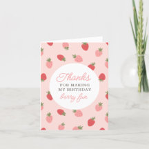Fiesta de cumpleaños de fresa rosa