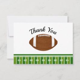 Tarjeta De Agradecimiento Fiesta de cumpleaños de fútbol niño