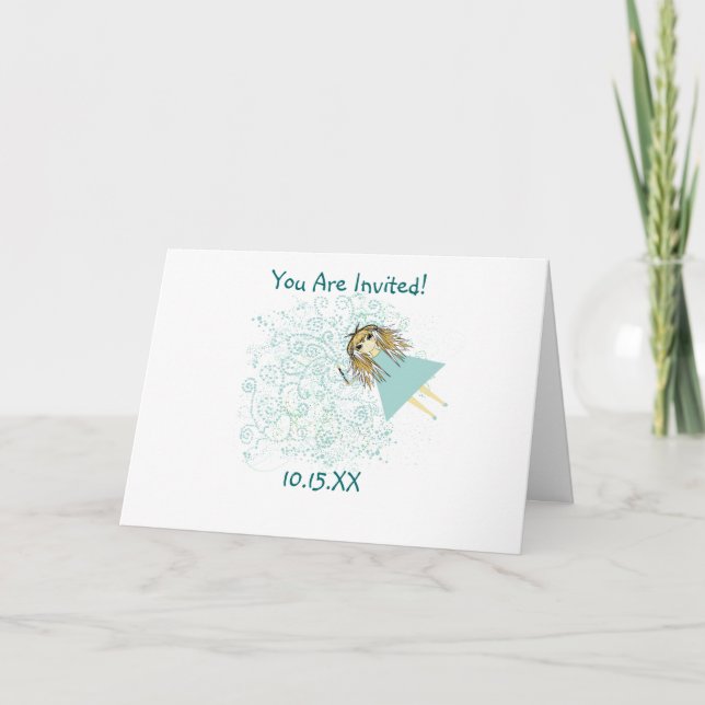 Tarjeta De Agradecimiento Fiesta de cumpleaños de hadas en los días mágicos  (Anverso)