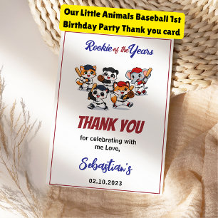 Tarjeta De Agradecimiento Fiesta de cumpleaños de hámster lindo Animales p