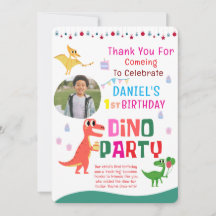 Fiesta de Cumpleaños de Niño con Dino Dinosaurio M