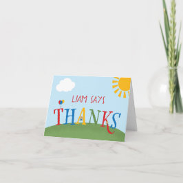 Tarjeta De Agradecimiento Fiesta de cumpleaños de Park Gracias | Fiesta de r