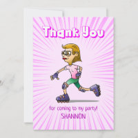 Fiesta de Cumpleaños de Patinaje sobre Ruedas Rosa