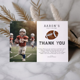 Tarjeta De Agradecimiento Fiesta de cumpleaños de primer año de fútbol