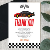 Fiesta de cumpleaños de Racecar Race Car Black Red