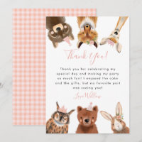 Fiesta de cumpleaños de Woodland Animals Chica