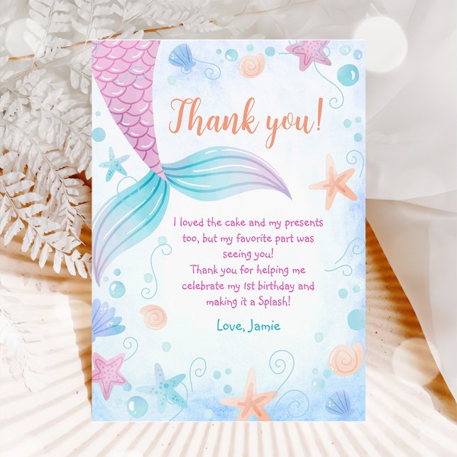Tarjeta De Agradecimiento Fiesta de cumpleaños del Chica Sirviente (Subido por el creador)
