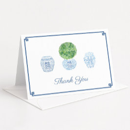 Tarjeta De Agradecimiento Fiesta de cumpleaños del clásico Boxwood Topiary G