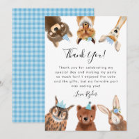 Fiesta de cumpleaños del niño de Woodland Animals