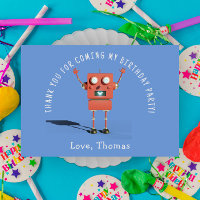 fiesta de cumpleaños infantil robot 3D rojo gracia