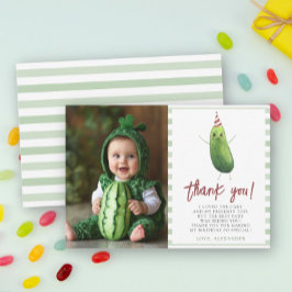 Tarjeta De Agradecimiento Fiesta de cumpleaños número uno Watercolor Big Dil