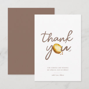 Tarjeta De Agradecimiento Fiesta de Cumpleaños Primera de Milk & Cookies Agr