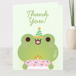 Tarjeta De Agradecimiento Fiesta de cumpleaños simple y divertida