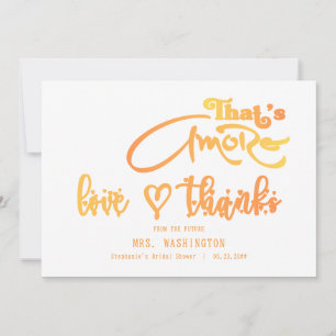 Tarjeta De Agradecimiento Fiesta de Despedida de Soltera de Cóctel Aperol It