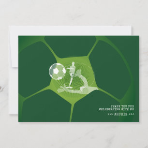 Tarjeta De Agradecimiento Fiesta de fútbol Juego de deporte Día de la jugada