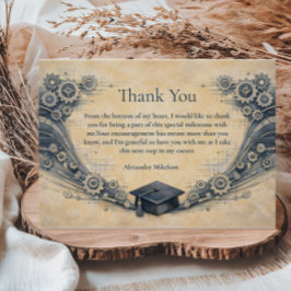 Tarjeta De Agradecimiento Fiesta de Graduación de Ingeniería Mecánica