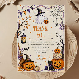 Tarjeta De Agradecimiento Fiesta de Halloween