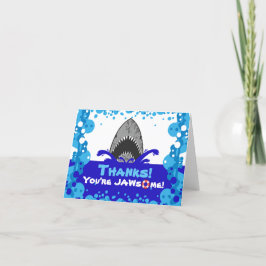 Tarjeta De Agradecimiento Fiesta de la piscina de cumpleaños con temas de ti