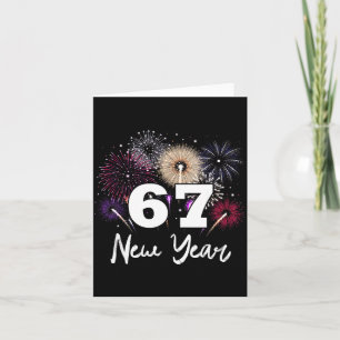 Tarjeta De Agradecimiento Fiesta de Nochevieja 2026 feliz 67 Meme 