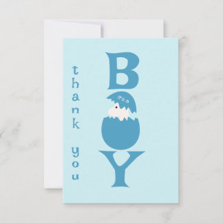 Tarjeta De Agradecimiento Fiesta de revelación de género de bebé niño
