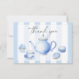 Tarjeta De Agradecimiento Fiesta de té Flores bebé ducha gracias