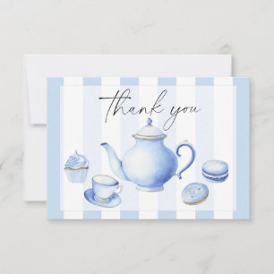 Tarjeta De Agradecimiento Fiesta de té Flores bebé ducha gracias