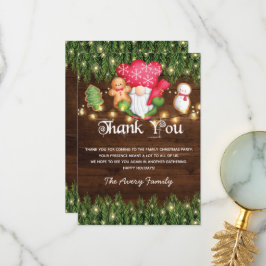 Tarjeta De Agradecimiento Fiesta decorador de cookies navidades