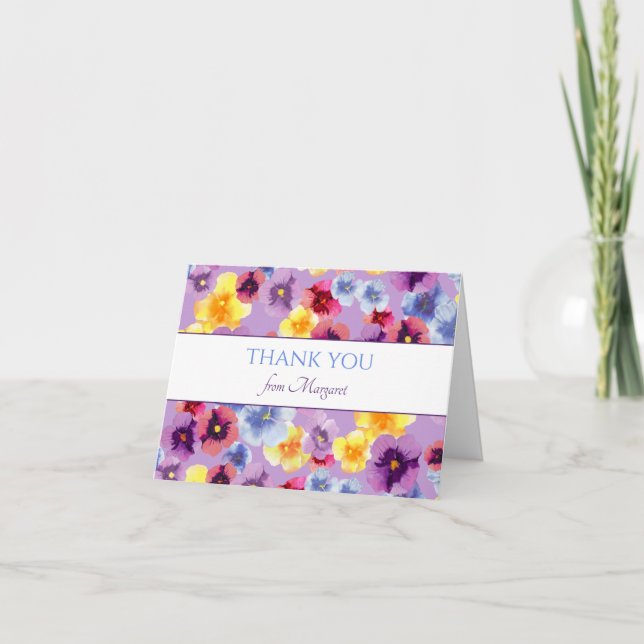 Tarjeta De Agradecimiento Fiesta del jardín picnic lindo cumpleaños floral c (Anverso)