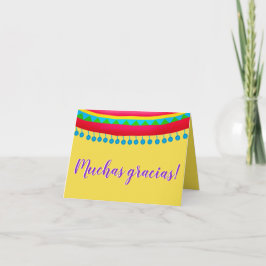 Tarjeta De Agradecimiento Fiesta Gracias Cartas