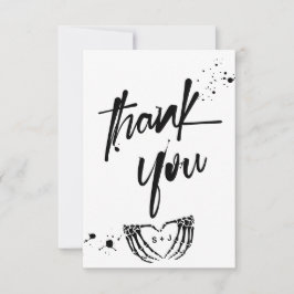 Tarjeta De Agradecimiento Fiesta Grunge Boda hasta la muerte