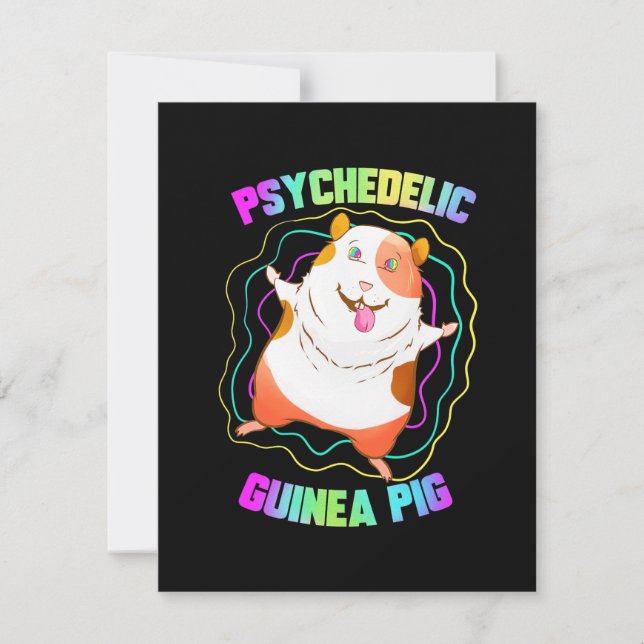 Tarjeta De Agradecimiento Fiesta Guinea Pig EDM (Anverso)