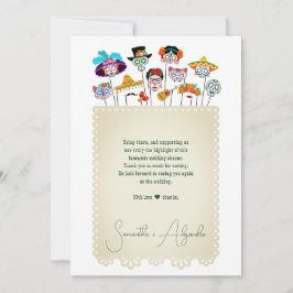 Tarjeta De Agradecimiento Fiesta Mexicana de Compromisos y Matrimonios para 