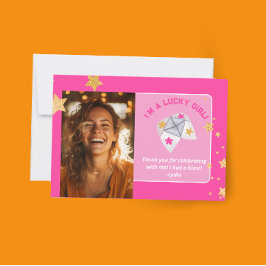 Tarjeta De Agradecimiento Fiesta Retro de los 90 Gracias