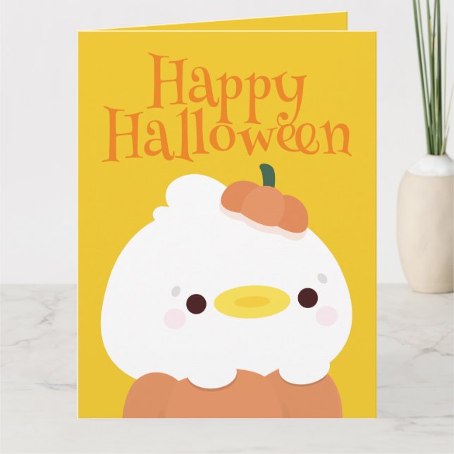 Tarjeta De Agradecimiento Fiesta simple de diversión de Halloween (Anverso)