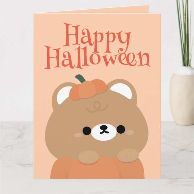 Tarjeta De Agradecimiento Fiesta simple de diversión de Halloween (Anverso)
