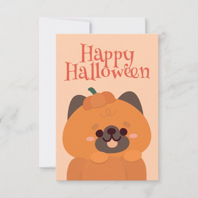Tarjeta De Agradecimiento Fiesta simple de diversión de Halloween (Anverso)