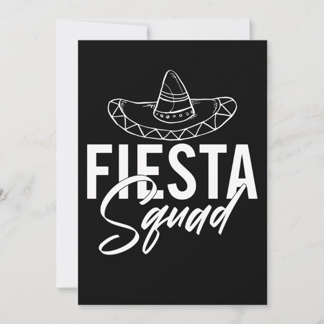 Tarjeta De Agradecimiento Fiesta Squad Fiesta Bachelorette Party Camisetas 2 (Anverso)