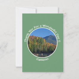 Tarjeta De Agradecimiento Fiestas Whiteface Mountain, Adirondack Autumn