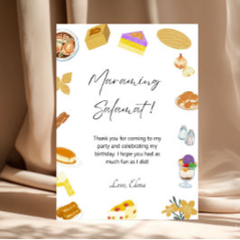 Tarjeta De Agradecimiento Filipinas: Gracias por tarjeta, comida filipina