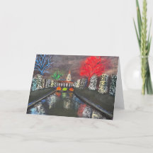 Filoli Holiday Lights Spectacular greeting card